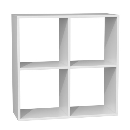 Regał 2x2 komorowy biały RE-1407-BIEL-MAT