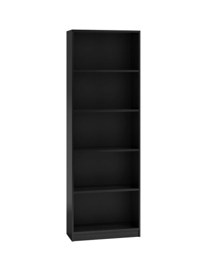 Regał na książki wąski 40 cm RE-1401-CZERN