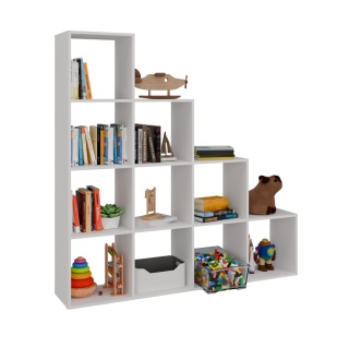 Regał pod schody RE-1410-BIEL-MAT