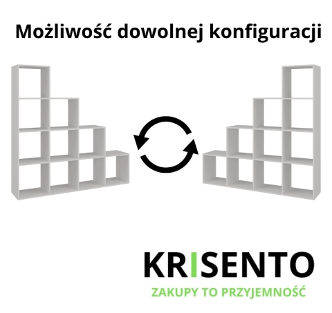 Regał pod schody RE-1410-BIEL-MAT