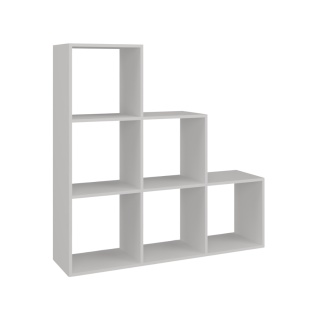 Regał schodkowy biały RE-1429-BIEL-MAT