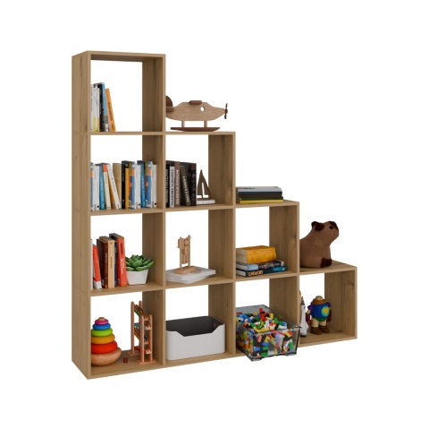 Regal schodkowy dąb artisan RE-1410-ART