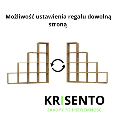 Regal schodkowy dąb artisan RE-1410-ART