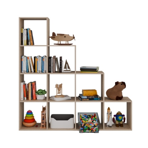 Regał schody dąb sonoma RE-1410-SON