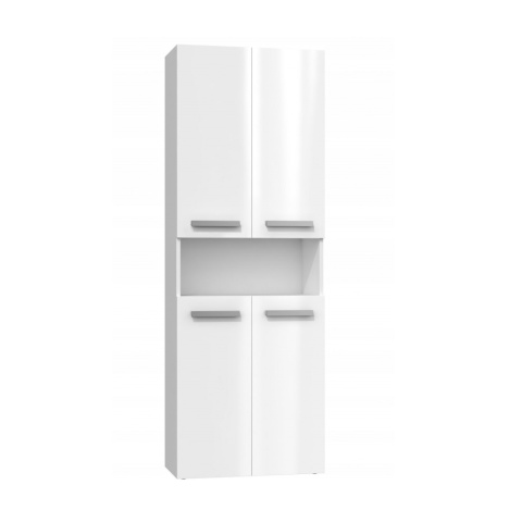 Słupek do łazienki z koszem LAZ-1319-BIEL-POŁ