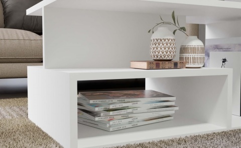 Stolik biały kawowy STOL-805-BIEL-MAT