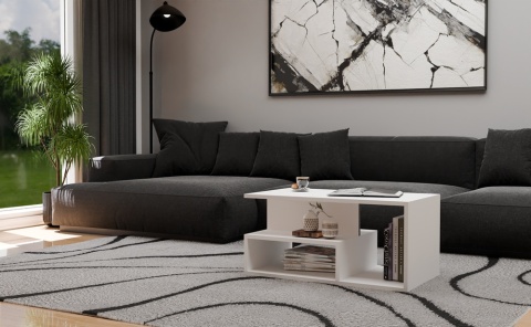 Stolik biały kawowy STOL-805-BIEL-MAT