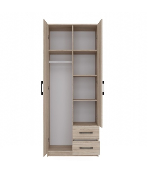 Szafa 80 cm z drążkiem i półkami SZAF-1004-SON