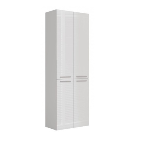 Szafka łazienkowa stojąca z koszem LAZ-1320-BIEL-POŁ