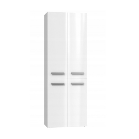 Szafka łazienkowa stojąca z koszem LAZ-1320-BIEL-POŁ