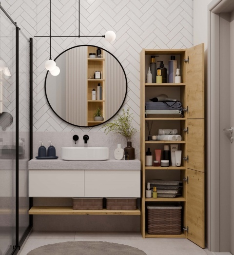 Szafka na bieliznę do łazienki LAZ-1312-ART