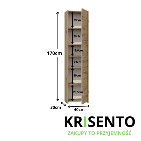Szafka na bieliznę do łazienki LAZ-1312-ART
