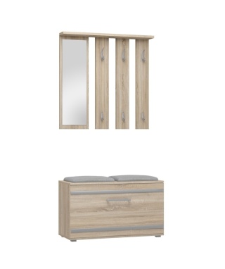 Szafka na buty z wieszakiem dąb sonoma GAR-102-SON