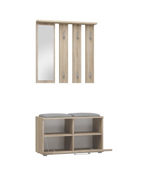 Szafka na buty z wieszakiem dąb sonoma GAR-102-SON