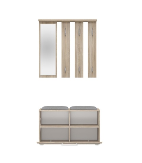 Szafka na buty z wieszakiem dąb sonoma GAR-102-SON