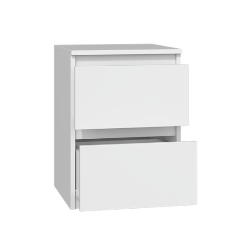 Szafka nocna biała matowa klasyczna SN-304-BIEL-MAT