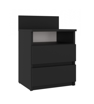 Szafka nocna czarna 40cm matowa SN-303-CZERN-MAT