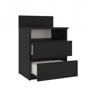 Szafka nocna czarna 40cm matowa SN-303-CZERN-MAT