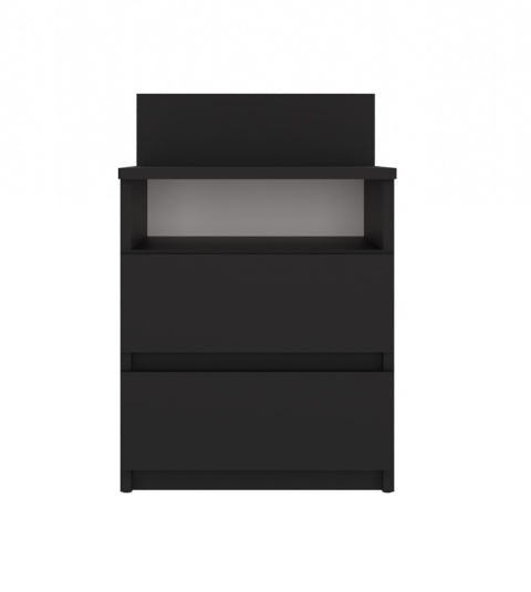 Szafka nocna czarna 40cm matowa SN-303-CZERN-MAT