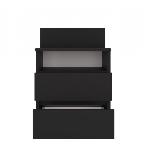 Szafka nocna czarna 40cm matowa SN-303-CZERN-MAT