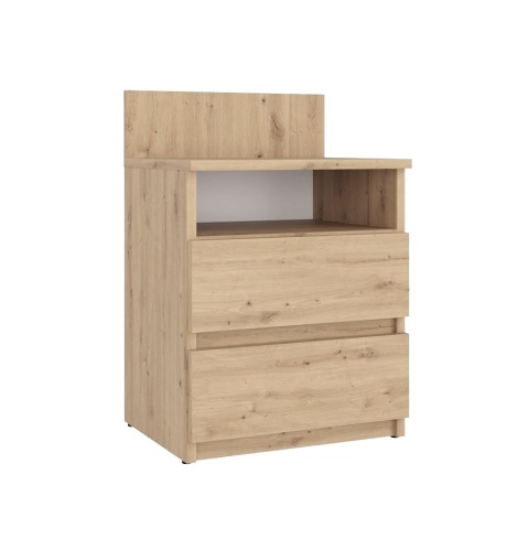 Szafka nocna dąb artisan 2 szuflady i półka SN-303-ART