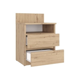 Szafka nocna dąb artisan 2 szuflady i półka SN-303-ART