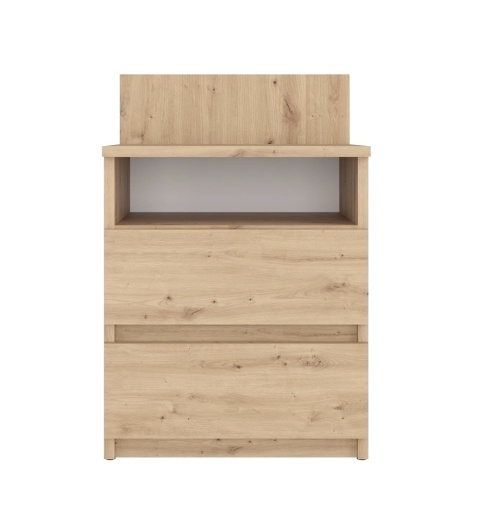 Szafka nocna dąb artisan 2 szuflady i półka SN-303-ART