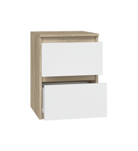 Szafka nocna dąb sonoma biały SN-304-SON-BIEL