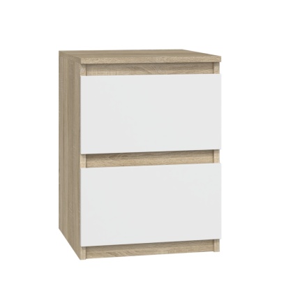 Szafka nocna dąb sonoma biały SN-304-SON-BIEL