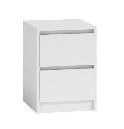Szafka nocna wysokość 55 cm model SN-307-BIEL-MAT