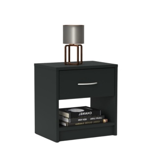 Szafka nocna z szufladą SN-302-CZERN