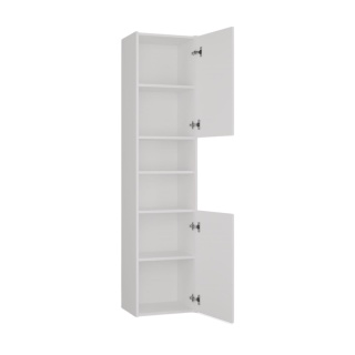 Wąska szafka do łazienki LAZ-1311-BIEL-MAT