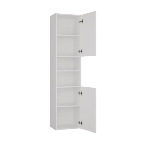 Wąska szafka do łazienki LAZ-1311-BIEL-MAT