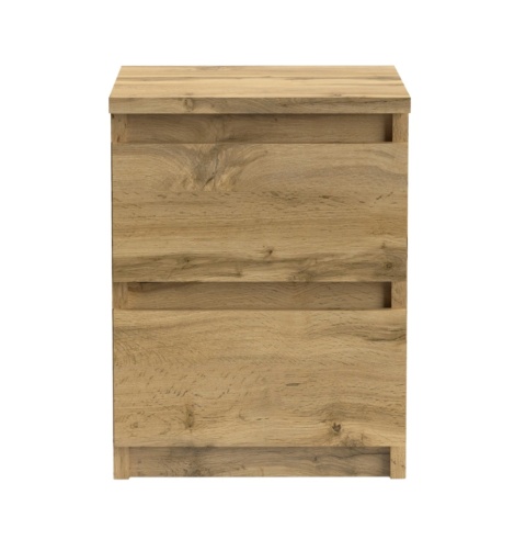 Wąska szafka nocna dąb wotan z szufladami SN-304-WOT
