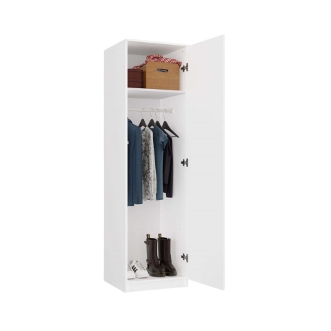 Biała szafa z lustrem SZAF-1001-L-BIEL-MAT