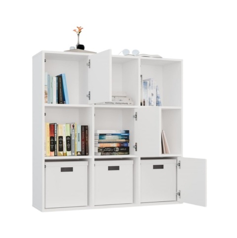 Drzwi do regału RE-1443 Zestaw 3 sztuk RE-1443-BIEL-MAT-3DRZWI