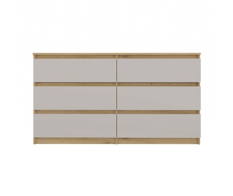 Duża komoda z szufladami 140cm KOM-906-ART-KASZ