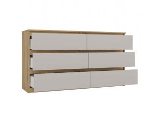 Duża komoda z szufladami 140cm KOM-906-ART-KASZ
