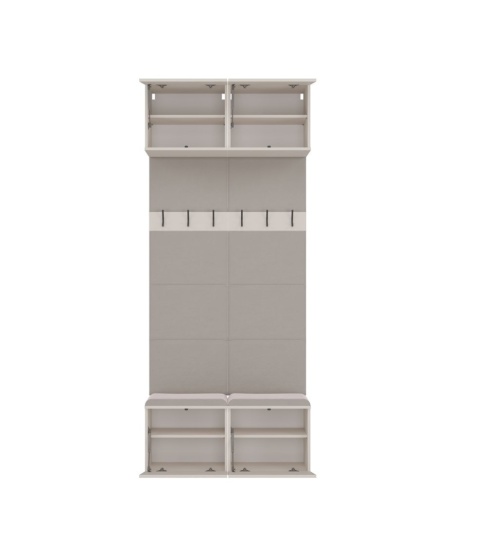 Garderoba z panelami tapicerowanymi GAR-108-2W-KASZ