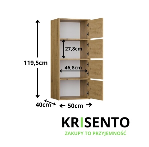 Komoda 50 cm szerokości KOM-935-ART