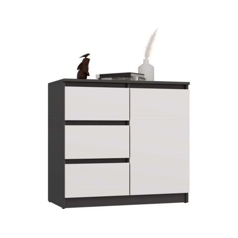 Komoda 80cm KOM-910-ANT-BIEL-MAT