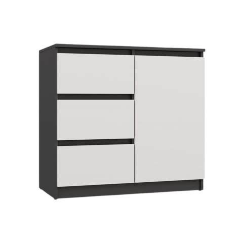 Komoda 80cm KOM-910-ANT-BIEL-MAT