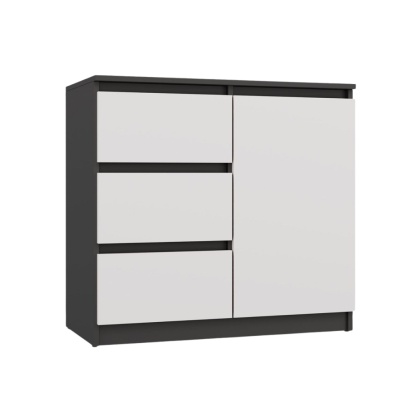 Komoda 80cm KOM-910-ANT-BIEL-MAT