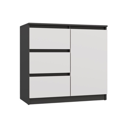 Komoda 80cm KOM-910-ANT-BIEL-MAT