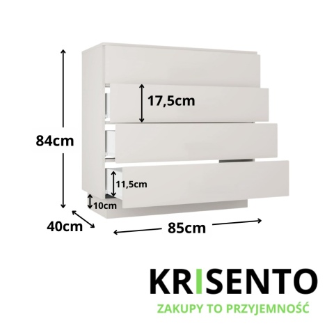 Komoda 85 cm KOM-942-KASZ