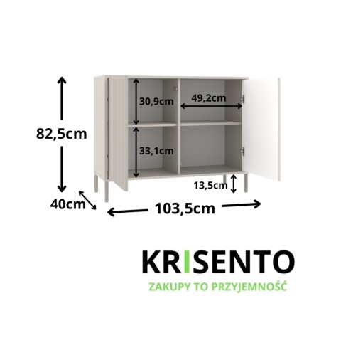 Komoda beż KOM-940-KASZ-LAM