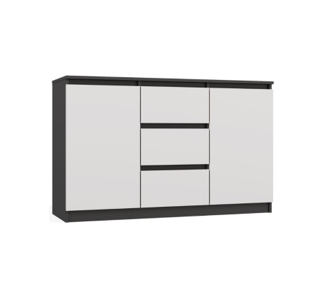 Komoda biało szara 120cm KOM-912-ANT-BIEL-MAT
