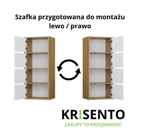 Komoda czterodrzwiowa KOM-935-ART-BIEL-MAT