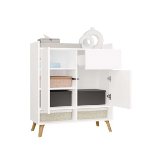 Komoda na przewijak KOM-934-BIEL-MAT