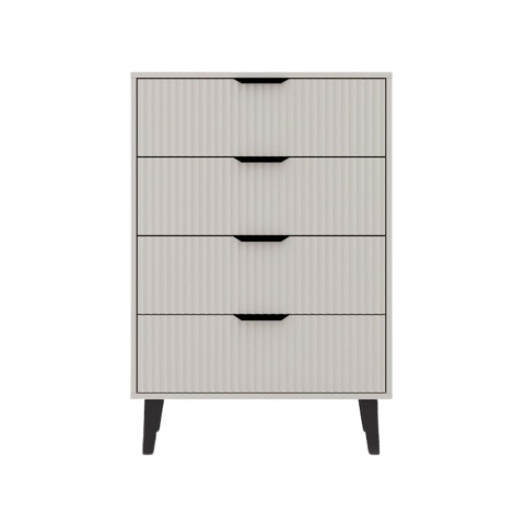 Komoda ryflowana z szufladami KOM-927-KASZ-LAM